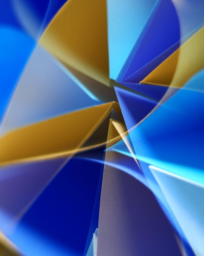 Abstract geometric representation of male wellness and energy balance